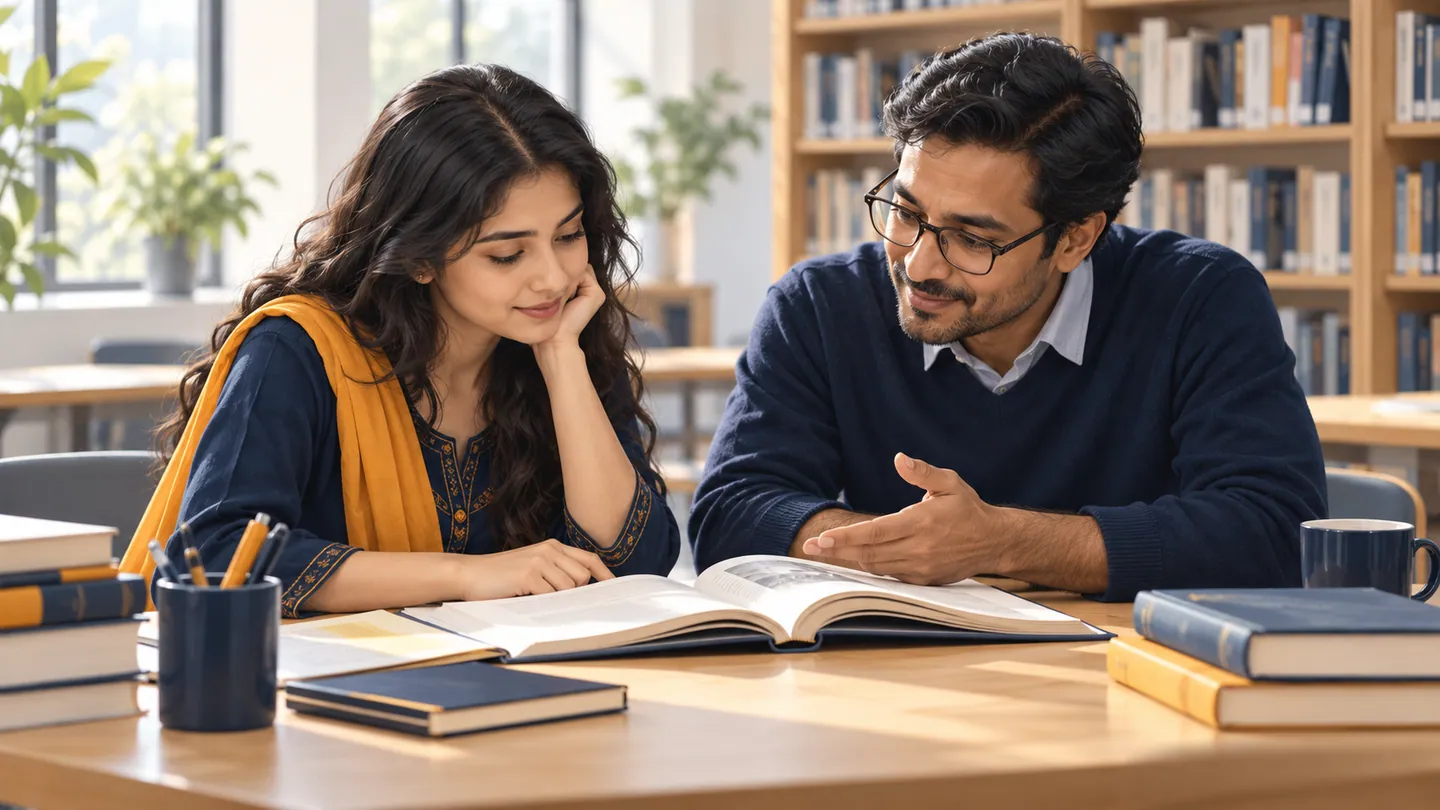 Editorial illustration of Bengali learning