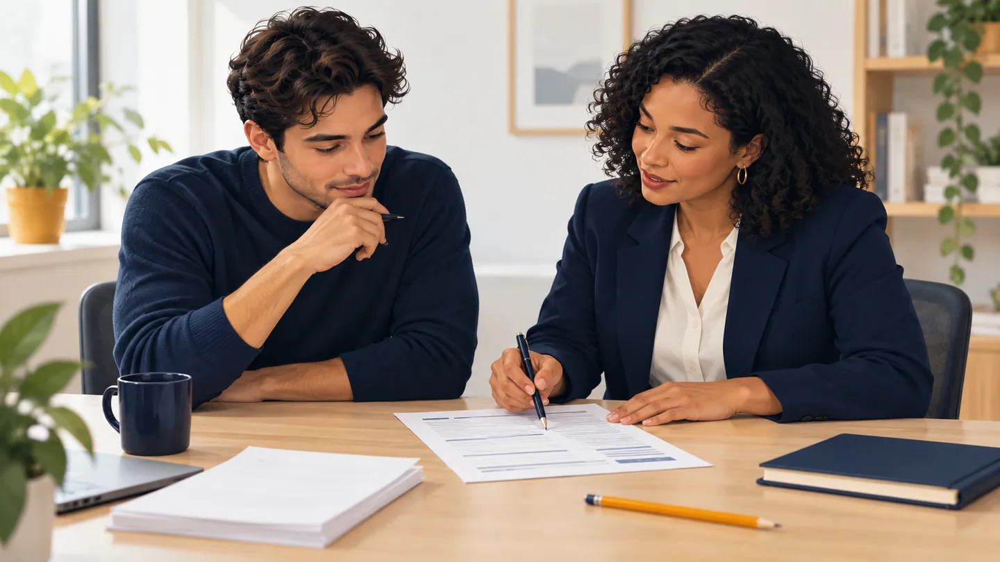 Editorial illustration of CV & Resume Writing learning