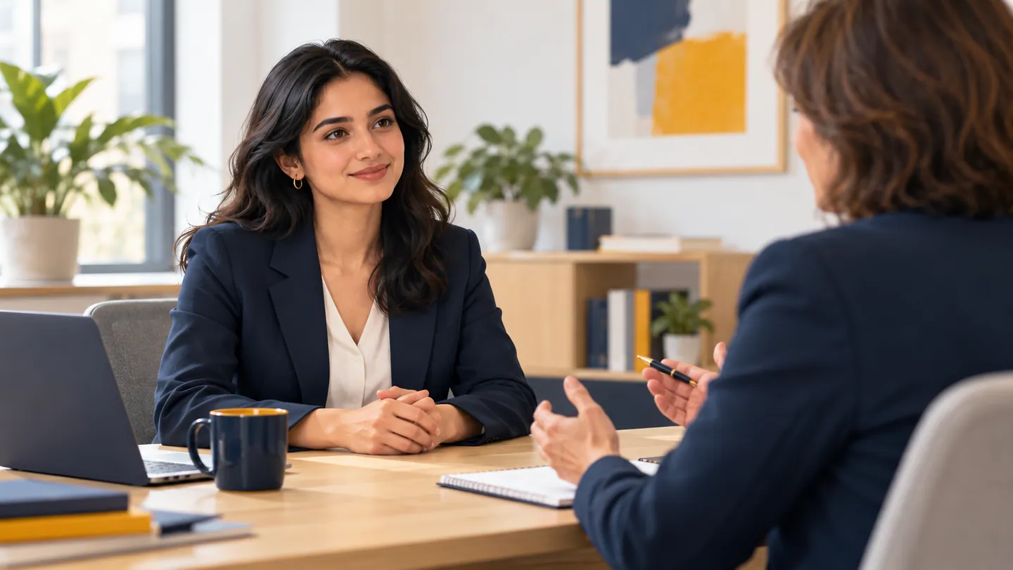 Editorial illustration of Interview Preparation learning